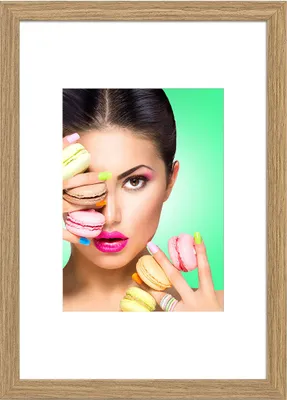 Produktbild von Göteborg Bilderrahmen Portrait Wanddeko Collage Poster Foto Rahmen - Farbe: Eiche | Format: 50x50