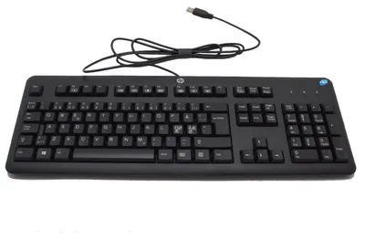 Obrázok produktu pre HP 672647-DH3, Plná veľkosť (100 %), Kábel, USB, Mechanický spínač kláves, Čierna