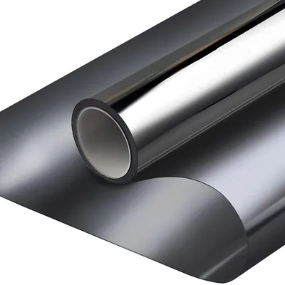 Imagen del producto de Película adhesiva para ventanas, con diseño que proporciona privacidad y efecto espejo, de 44,5 x 200 cm