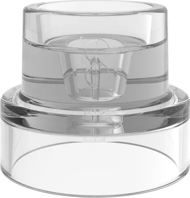 Produktbild von Bolsius runder Glas-Kerzenhalter, 4-in-1-Multihalter für verschiedene Kerzenarten