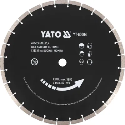 Immagine prodotto di Disco diamantato per calcestruzzo 400 x 25,4 mm – Taglio a secco e a umido