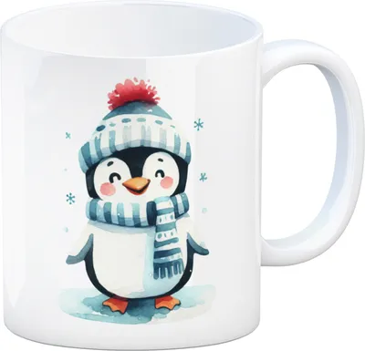 Produktbild von lustiger Pinguin Kaffeebecher