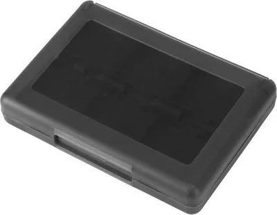 Produktbild von Kartenschutzhülle aus Kunststoff - Spielkartenhalter - Kartenspielbox - 3DS DSI LL (Schwarz)
