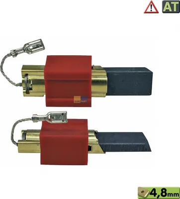 Produktbild von Motorkohlen, Kohlen Waschmaschine passend wie Miele 4297410, 4297411, 4297413 - 5x15x29,5/27mm