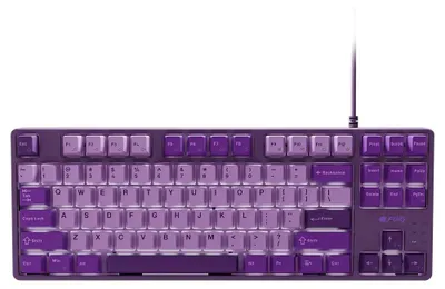 Zdjęcie produktu dla Klawiatura Dla Graczy Gamingowa Fury Kanabo K2 Us Białe Podświetlenie Mechaniczna Fioletowa
