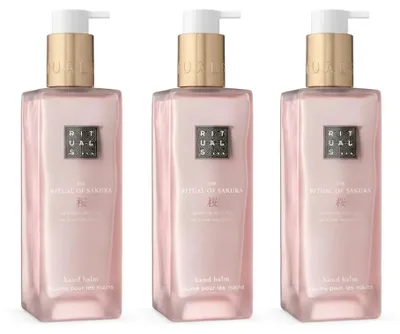 Produktbild von RITUALS The Ritual of Sakura Hand Balm 3er Set