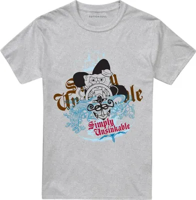 Produktbild von SpongeBob SquarePants - "Simply Unsinkable" T-Shirt für Herren/Damen Uni TV26870 (M) (Sportliches Heather)
