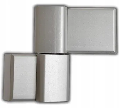 Produktbild von DR HAHN 60AT Aluminium-Türband 2-flügelig Silber 62,5 mm