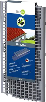 Productafbeelding van Dakgootbescherming PVC, UV-bestendig, gemakkelijke montage, bladeren en takkenbescherming