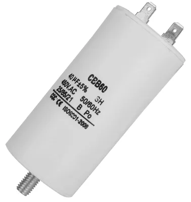 Startkondensator CBB60 450V 40µF für Waschmaschine, Pumpe