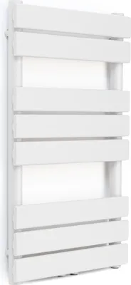 Obrázek produktu pro Blumfeldt Koupelnový radiátor, plochý designový radiátor, ekonomický vertikální plochý radiátor, nástěnné trubkové ohřívače, 355 W vertikální radiátor s termostatem, nástěnný radiátor do koupelen a obýváků