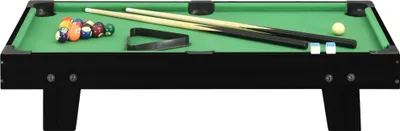 Image de vidaXL Mini table de billard 3 pieds 92x52x19 cm noir et vert