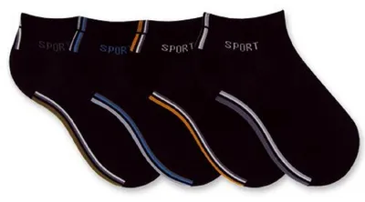 Produktbild von Tobeni Herren Sneaker-Socken 8er-Pack | Nahtlose Füßlinge Kurz Baumwolle Schwarz, Farbe:Sport, Grösse:43-46