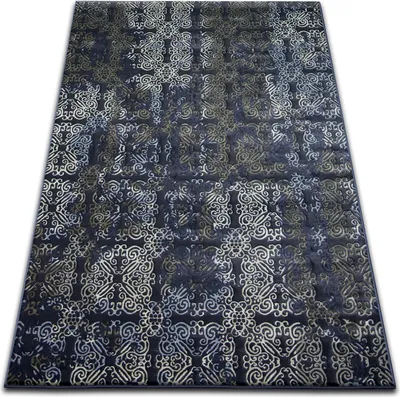 Produktbild von Teppich DROP JASMINE 453 Dunkelblau  Blau 133x190 cm