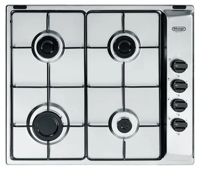 Zdjęcie produktu dla De Longhi YAL 46 ASV Płyta do zabudowy 58 cm gazowa 4 palniki stal nierdzewna