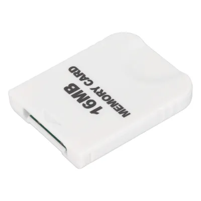 Immagine prodotto di scheda di memoria per Wii, scheda di memoria per giochi, scheda di memoria per console di gioco, scheda di memoria per console Wii, scheda di memoria per giochi bianca, scheda di memoria