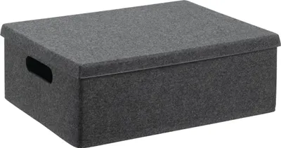 Produktbild von Organiser Aufbewahrungsbox Faltbar Vega Xl Mit Deckel Dunkelgrau