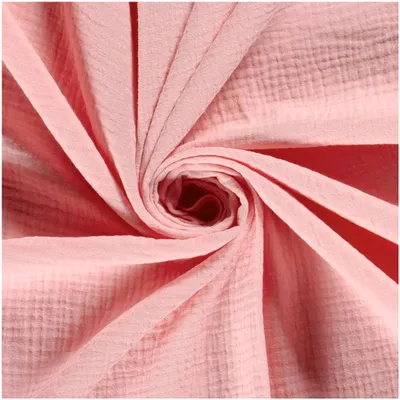 50x130cm Musselin Stoff uni Oeko-Tex zertifiziert Meterware Mulltuch Baumwolle quarzrosa