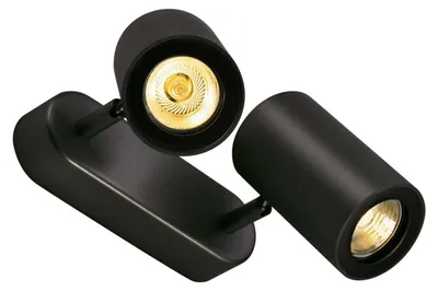 Produktbild von SLV ENOLA_B Wand- und Deckenleuchte, Spot, QPAR51, schwarz, max. 100W