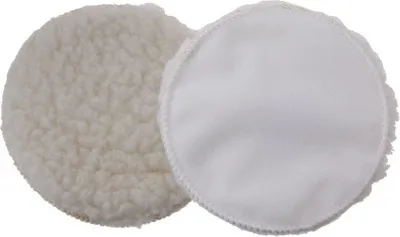 Produktbild von Polierhaube 125 mm mit Klettverschluss, Schafwolle für Hochglanzpolitur