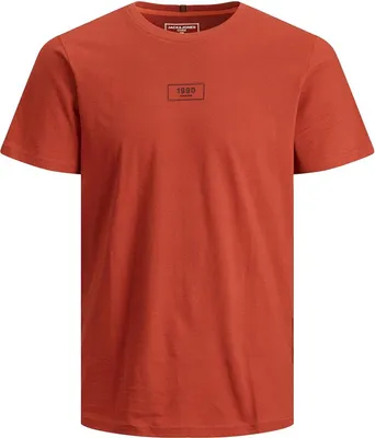 Produktbild von JACK&JONES CORE JCOJANNIK TEE SS CREW NECK Red Ochre/SLIM L