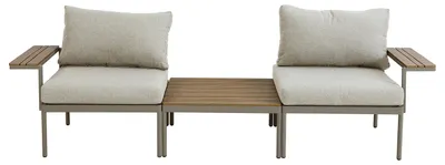 Produktbild von home24 Modulares Loungeset - 3-teilig - Stahl / Olefin