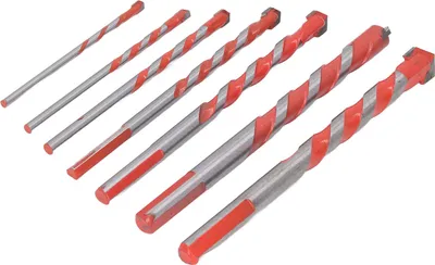 Zdjęcie produktu dla 7-częściowy zestaw wierteł do muru Wielofunkcyjny zestaw wierteł ze stali stopowej do płytek ceramicznych - Cegła Marmur Ściana