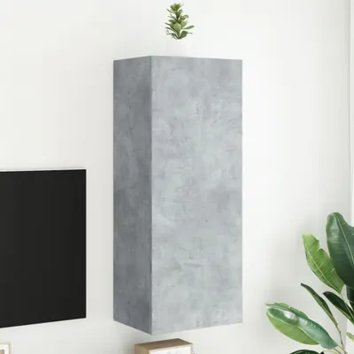 Produktbild von TV-Wandschrank Betongrau 40,5x30x102 cm Holzwerkstoff 836934