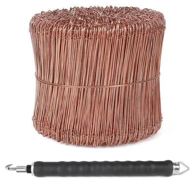 Kupferdraht mit Ösen, 1000 Stück, 120 mm, 1 mm dick