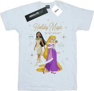 Produktbild von Disney - "Princess Holiday Magic In My Heart" T-Shirt für Damen BI42870 (XL) (Weiß)