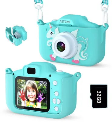 Immagine prodotto di ASTGMI, fotocamera digitale per bambini, schermo da 2,0 pollici (6,1 cm), mini fotocamera per bambini, con