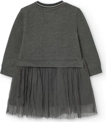Produktbild von Boboli Fleece Combined Kleid Grau 6 Years Grau 6 Years