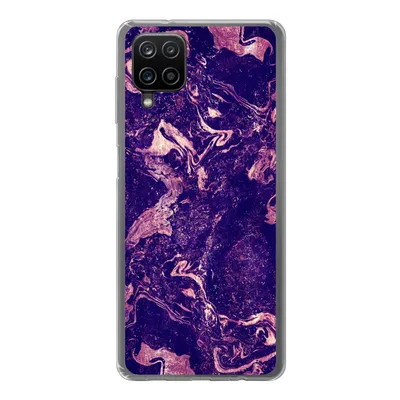 Produktbild von MuchoWow® Handyhülle Schutzhülle Hülle für Samsung Galaxy A12 Marmor - Naturstein - Mineralien Silikon Softcase Handy Hülle - Bild