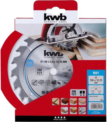 Produktbild von kwb 584157 Hartmetall Kreissägeblatt 156 x 12.75 mm 1 St