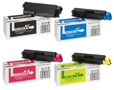 Produktbild von Originales Kyocera TK590 Set Ecosys P/M 6026 6526 C2026 C2126 C2526 C2626 C5250