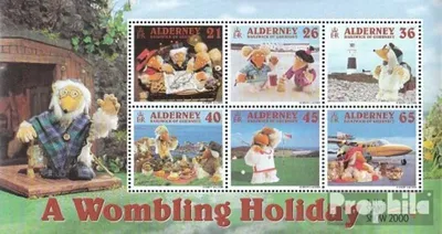 Produktbild von Briefmarken GB - Alderney 2000 Mi Block7 (kompl.Ausg.) postfrisch Wombles