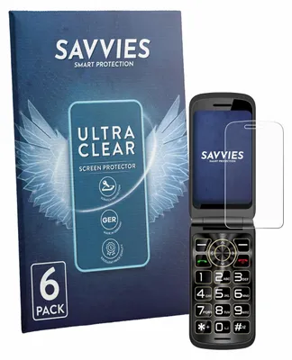 Produktbild von 6x Für Guwet G739 Schutzfolie Savvies Displayschutz Display Schutz Folie Klar Transparent