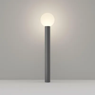 Immagine prodotto di Lampione Per Esterno Moderno Alluminio Grigio 1 Luce E27 60W Ip54 A++