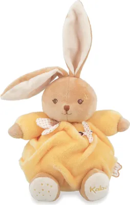 Image de Kaloo Lapin en peluche jaune - peluche extra douce cadeau bébé