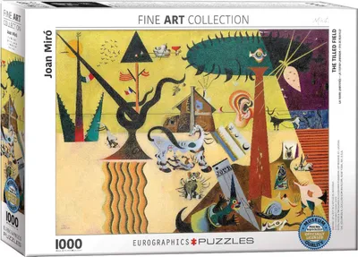 Produktbild von 1000 Teile Puzzle - Puzzle - Miro - Das bebaute Feld + Puzzle Zubehör
