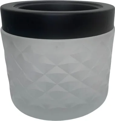 Produktbild von Sturmaschenbecher Windaschenbecher Glas schwarz-weiß