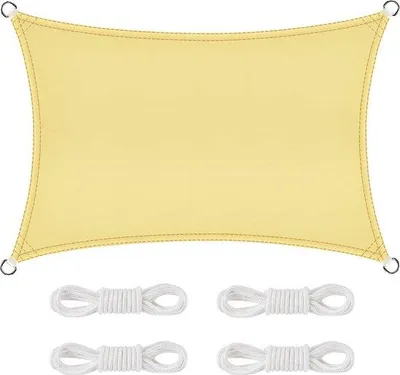 Produktbild von Famanu Markise Rechteckig, Wasserdicht, UV-Schutz - Beige, 2 x 3 m