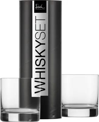 Obrázek produktu pro EISCH 2 sklenice na whisky 500/14 platina v dárkovém tubusu GENTLEMAN 86550026