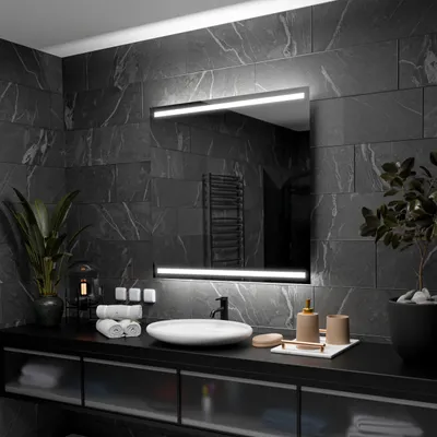 Produktbild von Badspiegel mit LED Beleuchtung - Denver - 60 cm, 60 cm