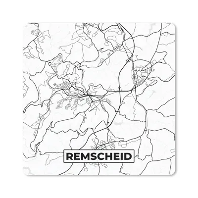 Produktbild von MuchoWow® Mauspad Mousepad Remscheid - Karte - Stadtplan 20x20 cm - Mousepads - Maus Mat - Pad - Mausunterlage - Desk Mat - Bureauartikeln