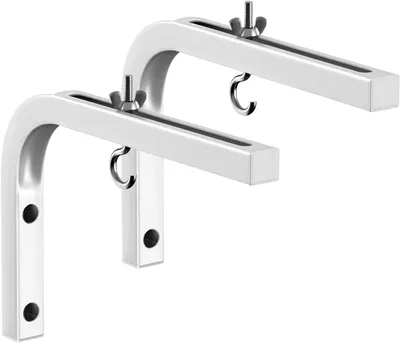 Produktbild von Beamerleinwand Halterung, Wandmontage L-Halter, 6 Zoll, weiß, für Heimkino