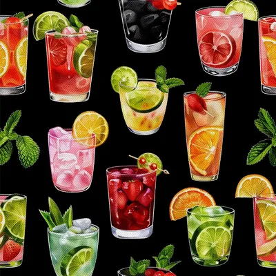 Produktbild von OUTDOOR DEKOSTOFFE OXFORD - Motiv Cocktail | DX8305