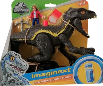 Immagine prodotto di Fisher-Price GKL51 imaginext Jurassic World dinosauro Indoraptor e Maisie playset, figure mobili per bambini