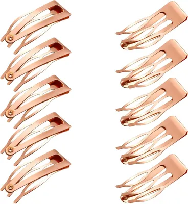 Imagen del producto de Clips para el cabello de metal, con doble agarre, paquete de 24 unidades