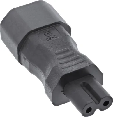Obrázek produktu pro InLine 16723C, C14, C7, 2,5 A, Černá, Samec/samice, 30 mm